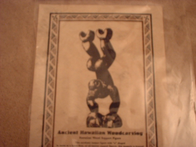 Mat: Ancient Hawaiian Woodcarving