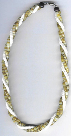 Necklace: Triple Strand Puka Shell  - 2 Color