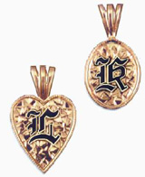 PENDANT: Heart or Square Initial