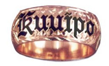 RING: Plumeria Scroll Design , 8, 10, 12, 15mm