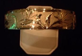 BANGLE BRACELET: Bird of Paradise Design
