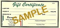 Gift Certificates