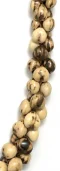 Kukui Nut: Light Tiger Triple Strand Lei