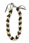 Kukui Nut: Tri-Color Triple Strand Lei