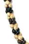 Kukui Nut: Tri-Color Triple Strand Lei
