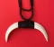 Double Boar's Tooth Necklace: Black