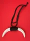 Double Boar's Tooth Necklace: Black