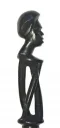 Fiji Vesi Wood Cannibal Fork with Mother-of-Pearl Inlay - 12" - Model 1 