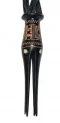Fiji Vesi Wood Cannibal Fork with Mother-of-Pearl Inlay - 12" - Model 1 