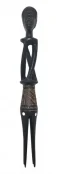 Fiji Vesi Wood Cannibal Fork with Mother-of-Pearl Inlay - 12" - Model 8