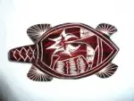Fijian Mako Wood Sea Turtle # 8 - Product Image