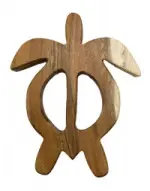 Hanging Art: Petroglyph Sea Turtle - 12.25" Model 4 - Product Image