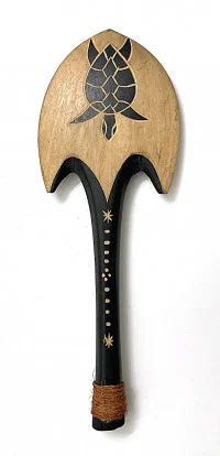 Kini Kini - Fijian Authentic - Etched Sea Turtle - 15" - Product Image