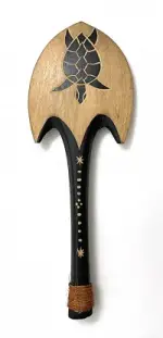 Kini Kini - Fijian Authentic - Etched Sea Turtle - 15" - Product Image