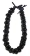 Kukui Nut: Black Triple Strand Lei