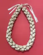 Kukui Nut: Light Blond Triple Strand Lei - Product Image