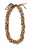 Kukui Nut: Special Marbled Tiger Triple Strand Lei 