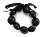Kukui Nut: Black Bracelet/Anklet 