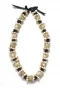 Lauhala: Box lei with Cowrie Shells and Koa Seeds