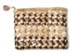 Lauhala Clutch Purse - Double Stripe 7"x5" - Product Image