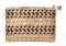 Lauhala Clutch Purse - Double Stripe 9"x6"