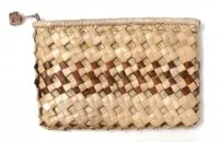 Lauhala Clutch Purse - Single Stripe 7"x5" - Product Image