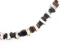 Necklace: Brown, Black, and White Puka Shell