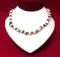 Necklace: Brown, White, Tan Puka Shell