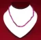 Necklace: Crimson/Pink Cut Shell