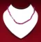 Necklace: Crimson/Pink Cut Shell