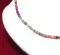Necklace: Fuchsia/Orange/Gray Cut Shell