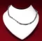 Necklace: Gray/Black Cut Shell