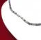 Necklace: Gray/Black Cut Shell