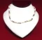Necklace: Gray/White/Tan/Brown Cut Shell