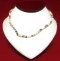 Necklace: Gray/White/Tan/Brown Cut Shell
