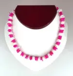 Necklace: Pink and White Puka Shell - Product Image