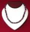 Necklace: Purple, Crimson, Pink Puka Shell