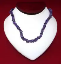 Necklace: Purple Puka Shell