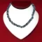 Necklace: Steel Blue Puka Shell