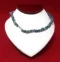 Necklace: Steel Blue Puka Shell