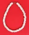 Necklace: White Surfer's Hand-Strung Big Shell Model 10