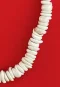 Necklace: White Surfer's Hand-Strung Big Shell Model 11