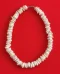 Necklace: White Surfer's Hand-Strung Giant Puka Shell Model 15