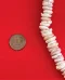 Necklace: White Surfer's Hand-Strung Giant Puka Shell Model 15