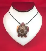 Necklace: Wood Sea Turtle w/ Shell - Model 8 - Product Image