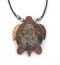Necklace: Wood Sea Turtle w/ Shell - Model 8