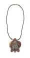 Necklace: Wood Sea Turtle w/ Shell - Model 8