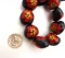 Painted Kukui Nut Bracelet/Anklet - Red