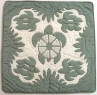 Pillow Covering: Five Sea Turtles in Light Green/White - Product Image