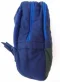 Quilted Backpack: Blue w/ Red Hibiscus - Medium Size